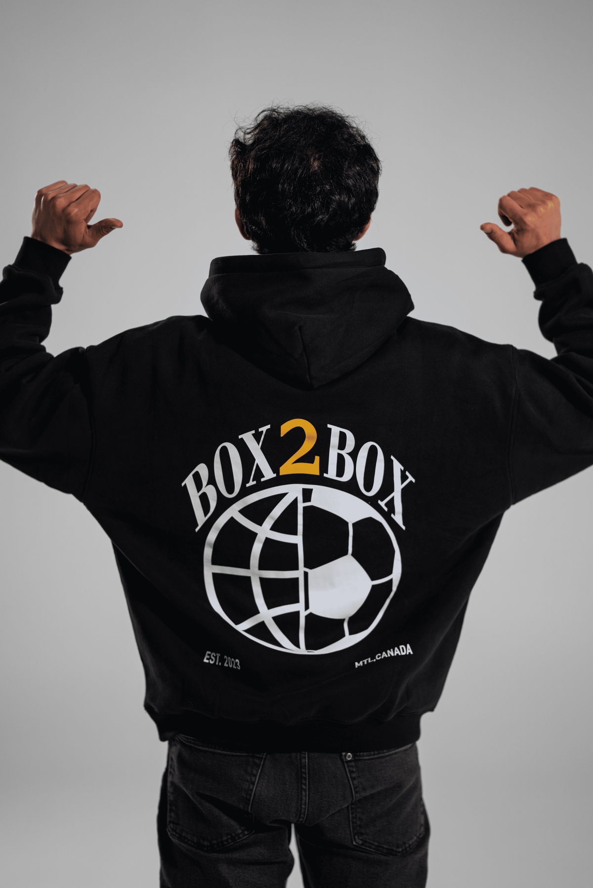 Box2box Merch Black Hoodie – Box2Box Clothing
